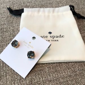 Kate Spade black diamond stud earrings